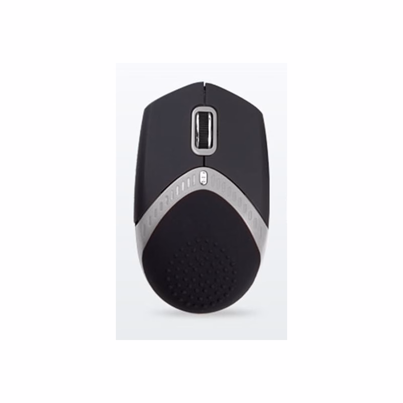 AMEI AM-M101S/Ergonomická/Optická/1 600 DPI/Drôtová USB/Čierna-strieborná