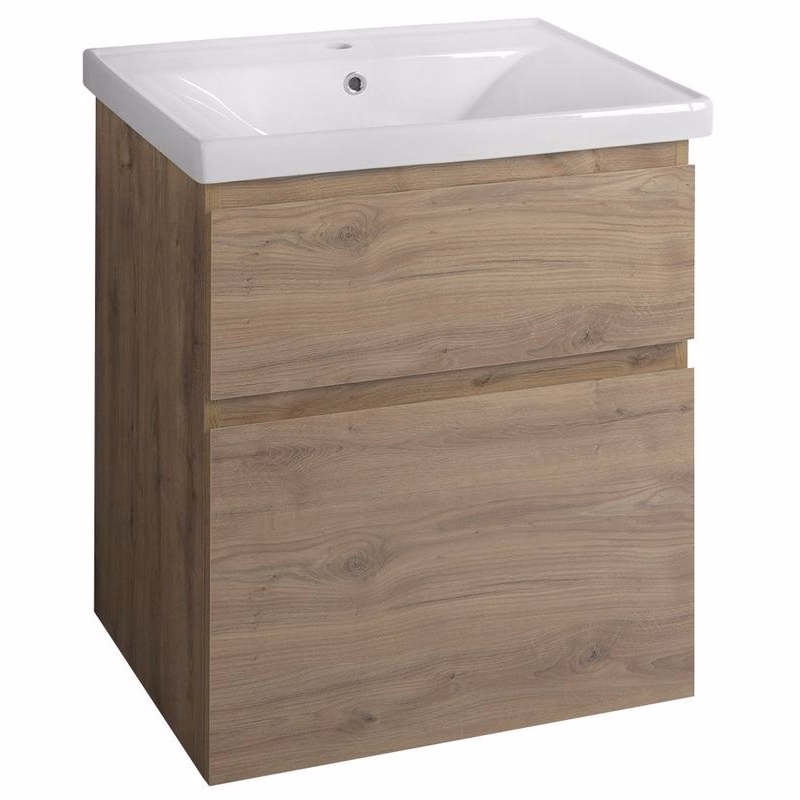 AQUALINE - ALTAIR umývadlová skrinka 61,5x72,5x45cm, dub emporio AI365
