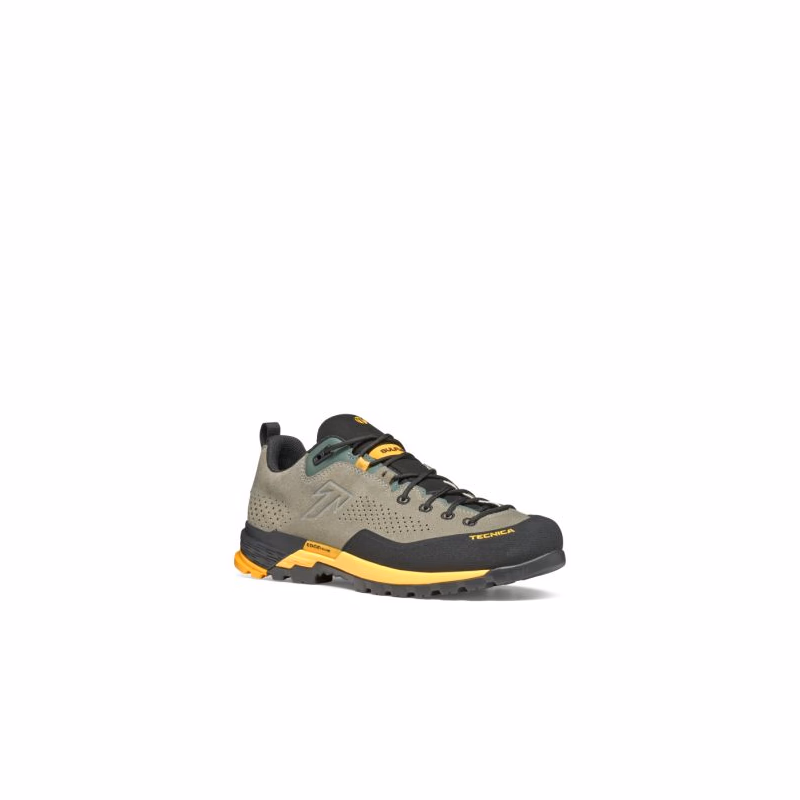 Pánska nízka turistická celokožená obuv TECNICA Sulfur GTX Ms, medium green yellow