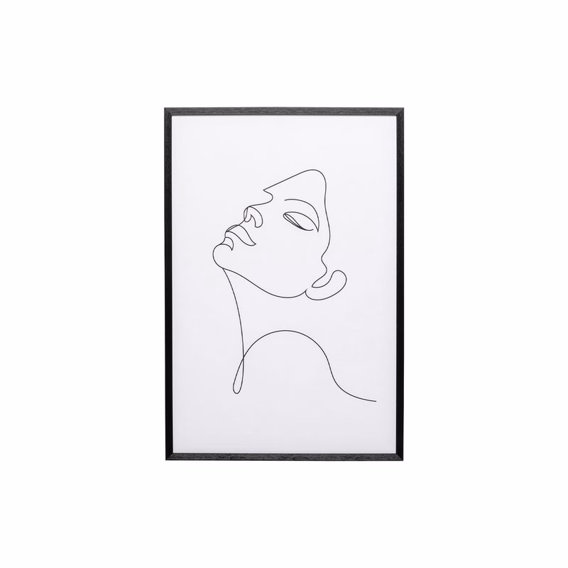 Drawing Lady obraz v ráme 63x93 cm
