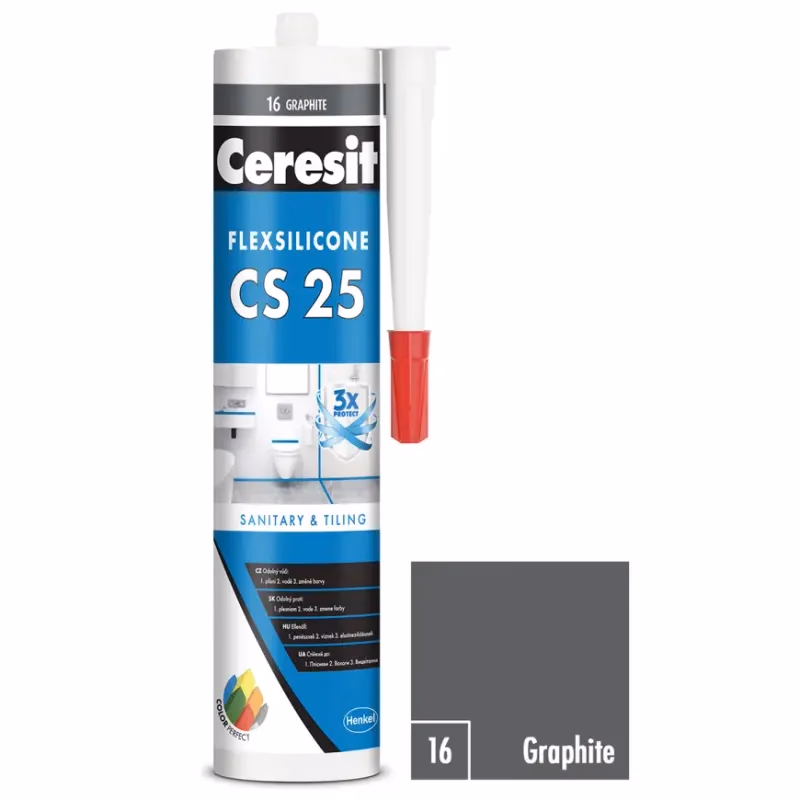 Ceresit Silikón CS25 grafit 280ml