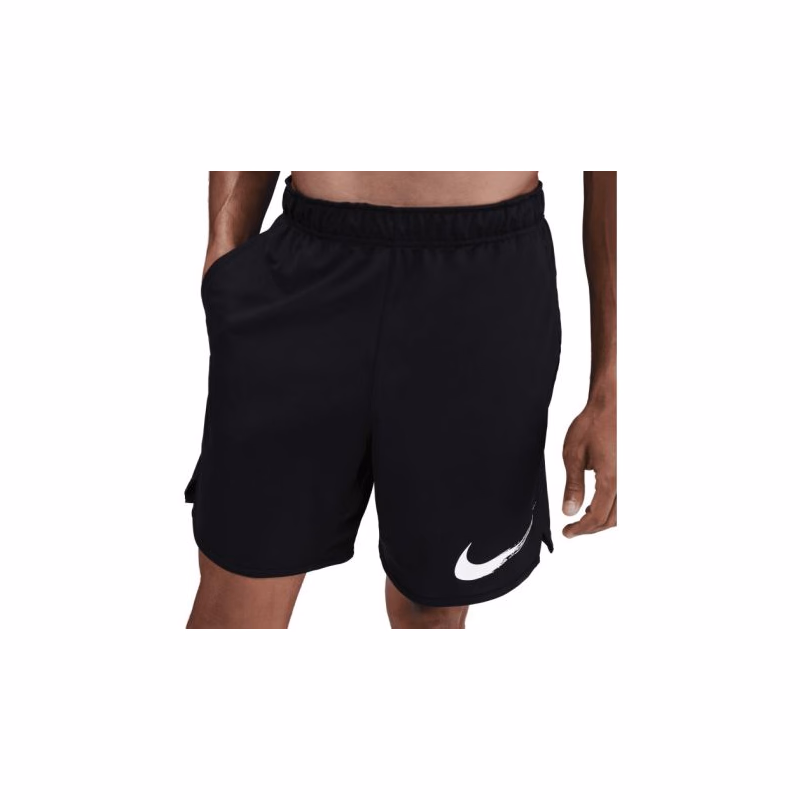 Pánske teplákové kraťasy NIKE M NK DF TOTALITY KNIT 7IN UL G BLACK WHITE