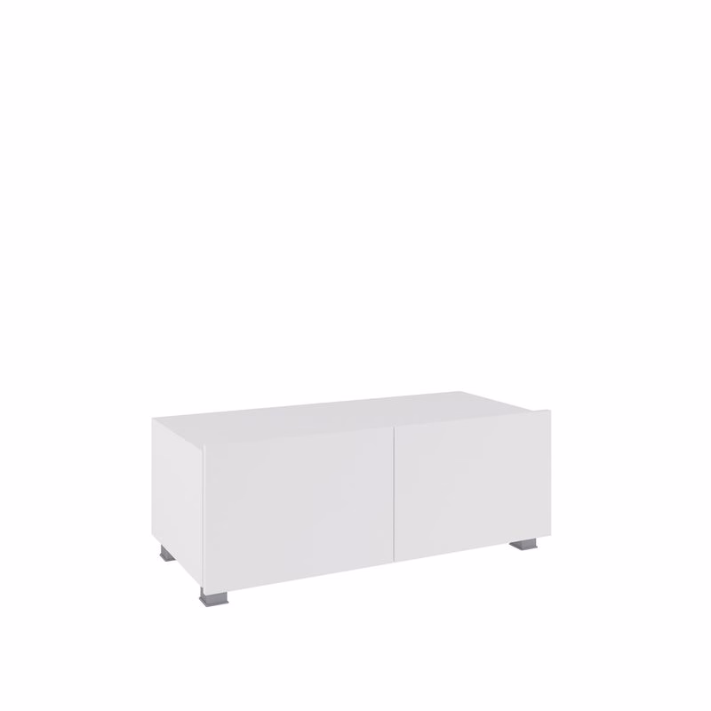 ArtGiB TV stolík 100 CALABRINI C-11 | biela/biely lesk