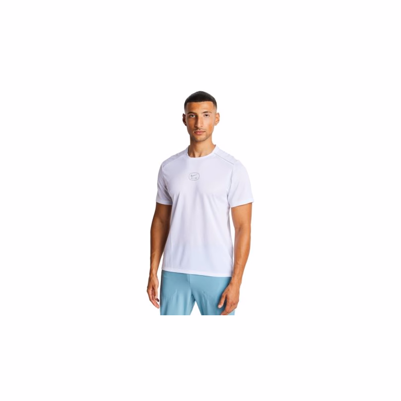 Pánske tréningové tričko s krátkym rukávom NIKE M NSW SW AIR RUN TEE-100 WHITE