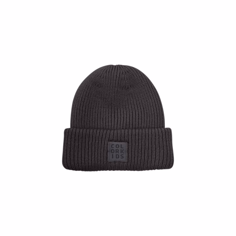 Detská zimná čiapka COLOR KIDS Beanie W. Wool-1919-Phantom