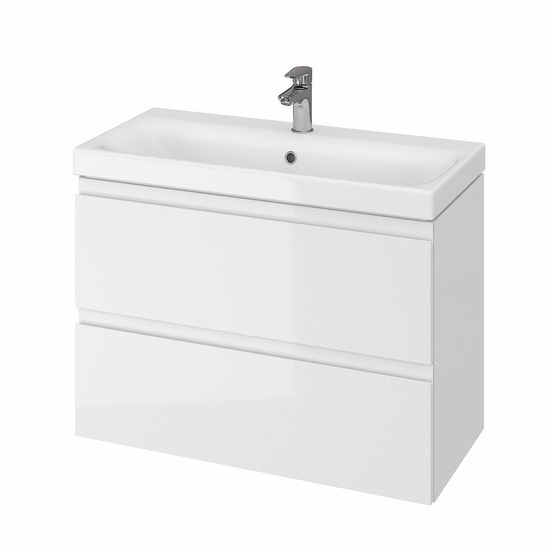CERSANIT - SET 979 MODUO SLIM 80 BIELA DSM (SKRINKA + UMÝVADLO) S801-225-DSM