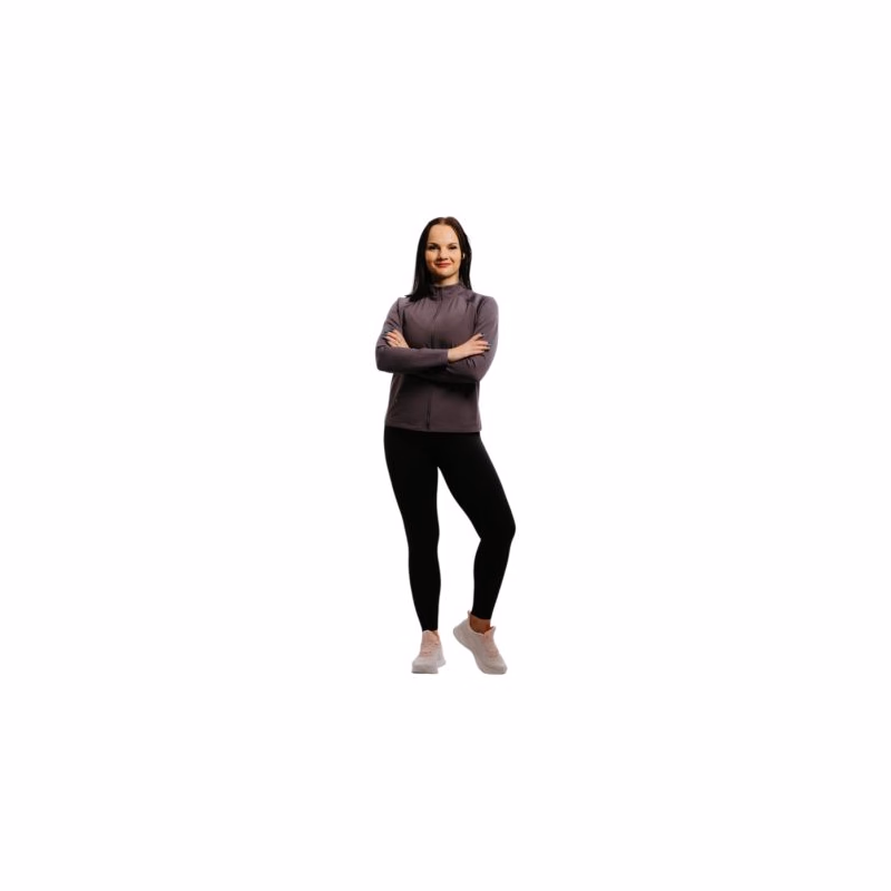 Dámska bežecká bunda ANTA Knit Track Top-862215702-1-22_Q1-Dark purple-grey