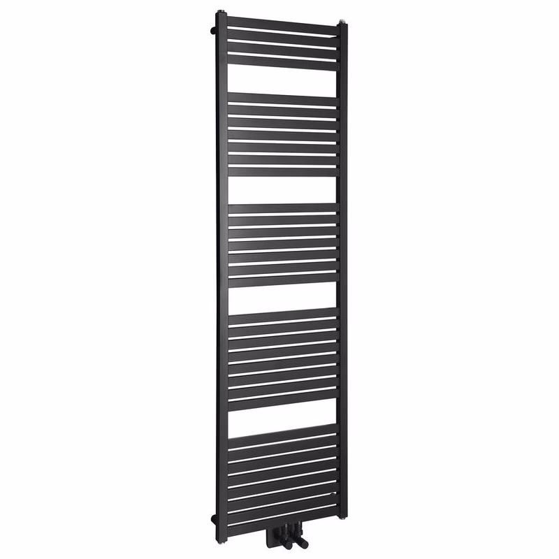AQUALINE - TONDI vykurovacie teleso 450x1690 stredové pripojenie, čierna mat DT446T