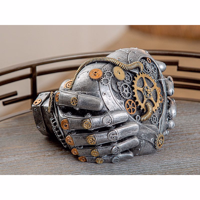 Dekoratívne steampunkové srdce "Steampunk Herz in Händen"