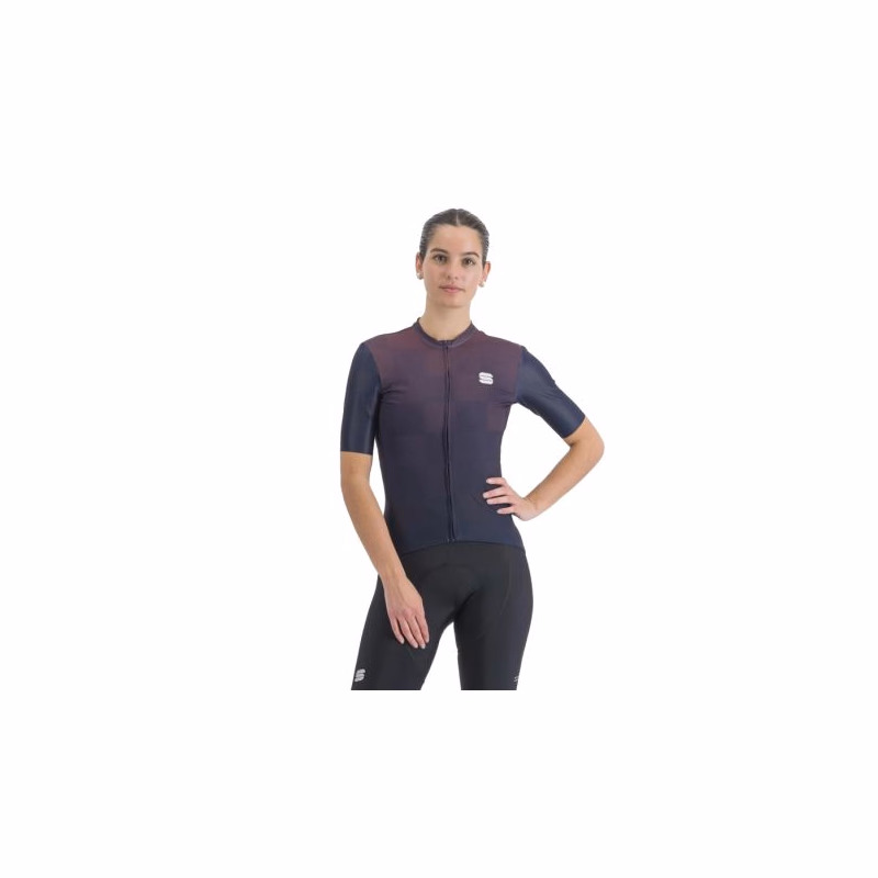 Dámsky cyklistický dres s krátkym rukávom SPORTFUL Rocket w jersey, galaxy blue mulled grape