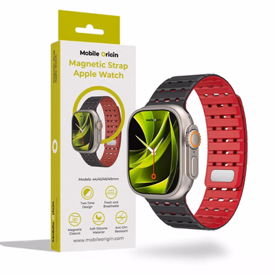 Mobile Origin Magnetic Strap, čierna/červená - AW Ultra