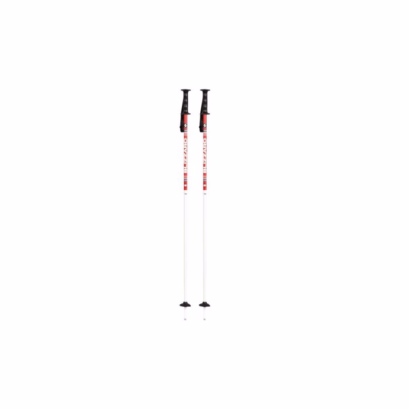 Juniorské lyžiarske palice BLIZZARD Race junior ski poles, white red