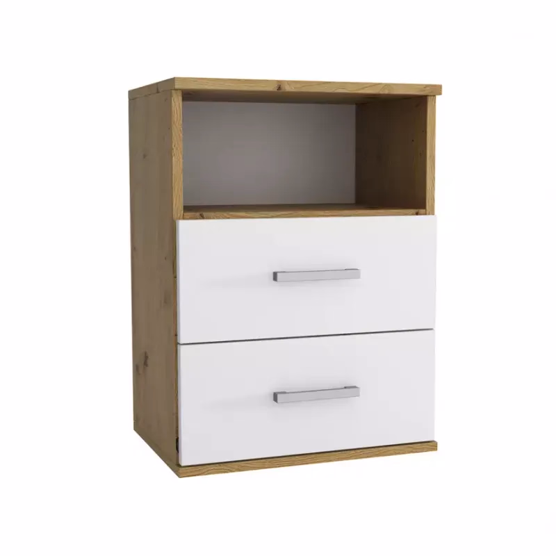 Nočný stolík Goda III 2S artisan/biely