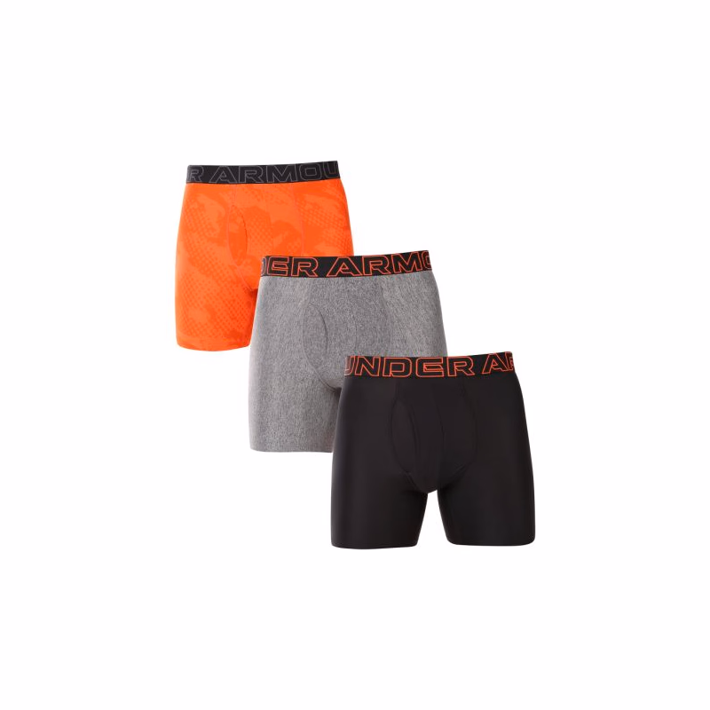 Pánske boxerky UNDER ARMOUR 3 PACK-UA PERFORMANCE TECH- NOVELTY 6in-MRN