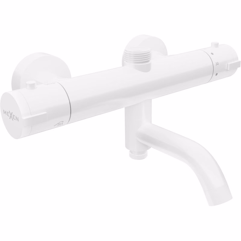 MEXEN - KAI termostatická vaňová a sprchová batéria 3/4" + 1/2", biela 77900-20