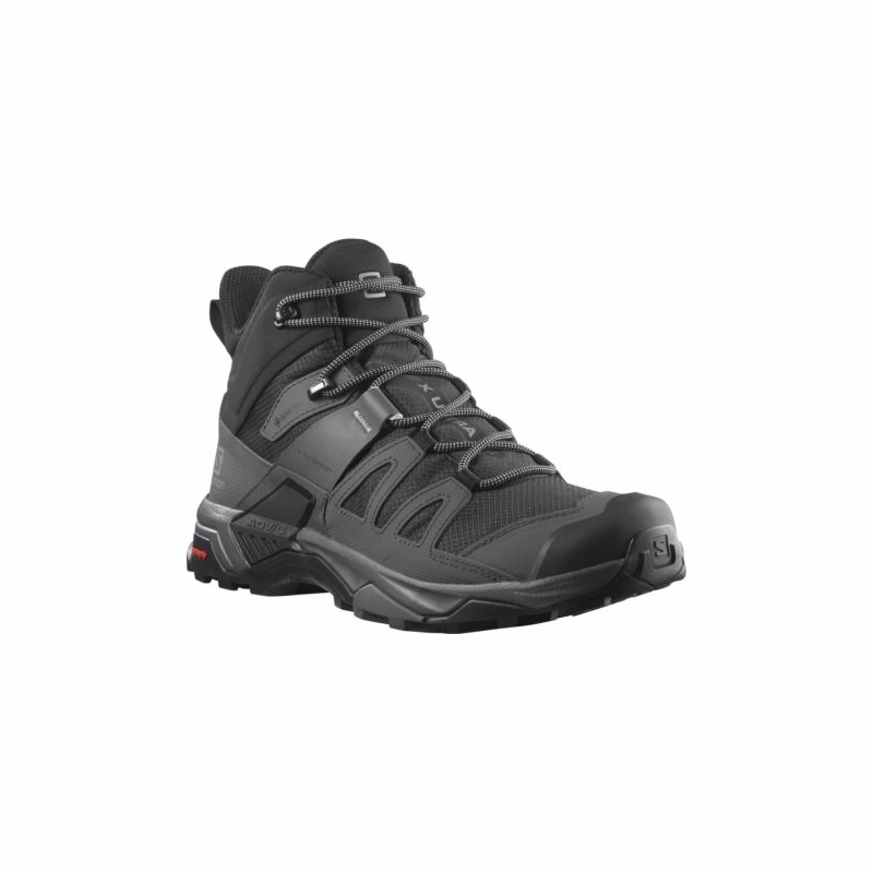 Pánska členková turistická obuv SALOMON X Ultra 4 M Mid GTX black magnet pearl blue