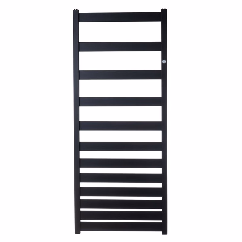 Instalprojekt - Kúpeľňový radiátor Belt - Pripojenie radiátora - Spodná pripojenie, Radiátory - Farebné prevedenie HL - Čierna, Rozmer radiátora HL - 500 × 1573 mm, výkon 581 W RADBEL501631