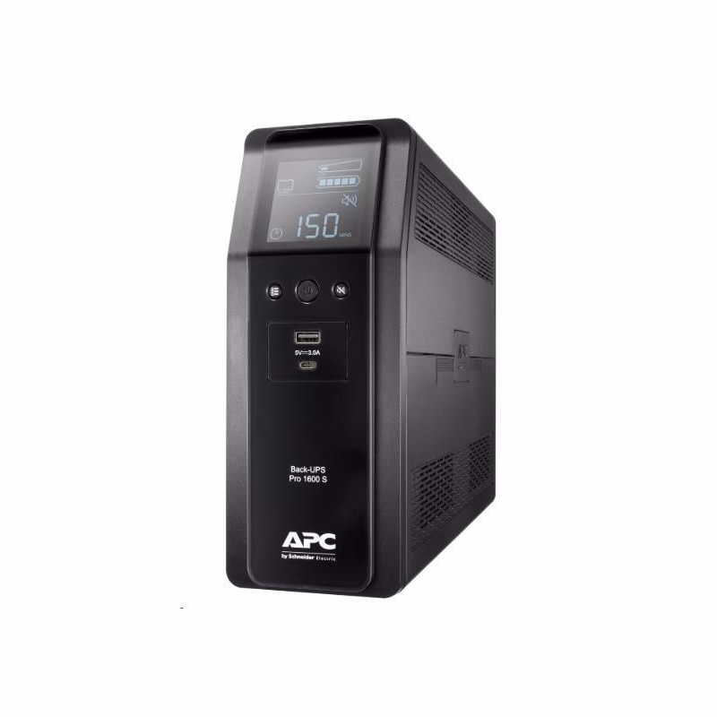 APC Back-UPS Pre BR 1600VA, Sinewave, 8 Outlets, AVR, LCD interface (960W)