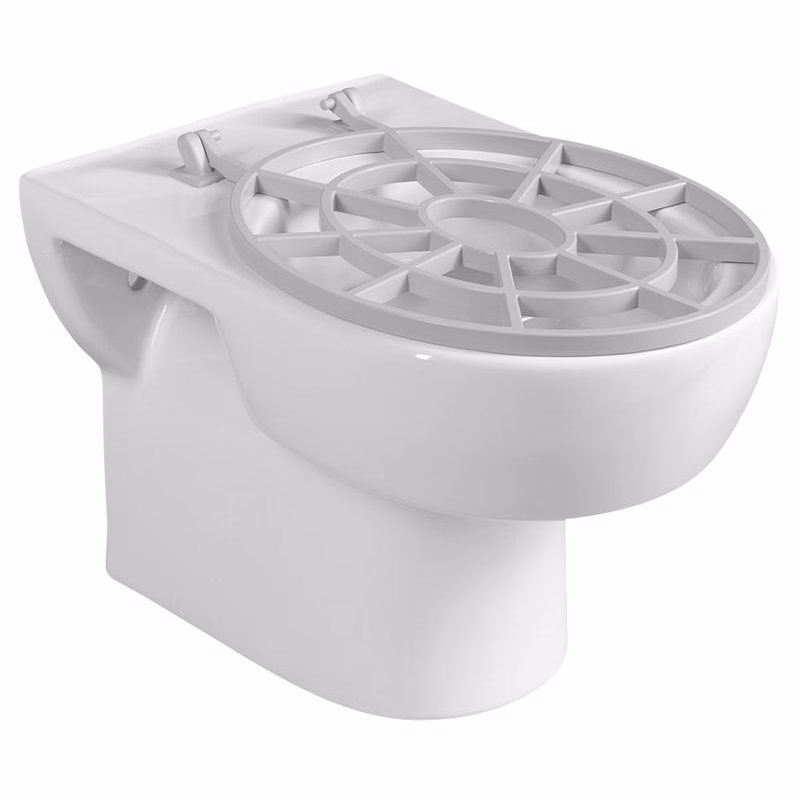 AQUALINE - Výlevka keramická závesná s roštom 36x52cm, biela VKZ02
