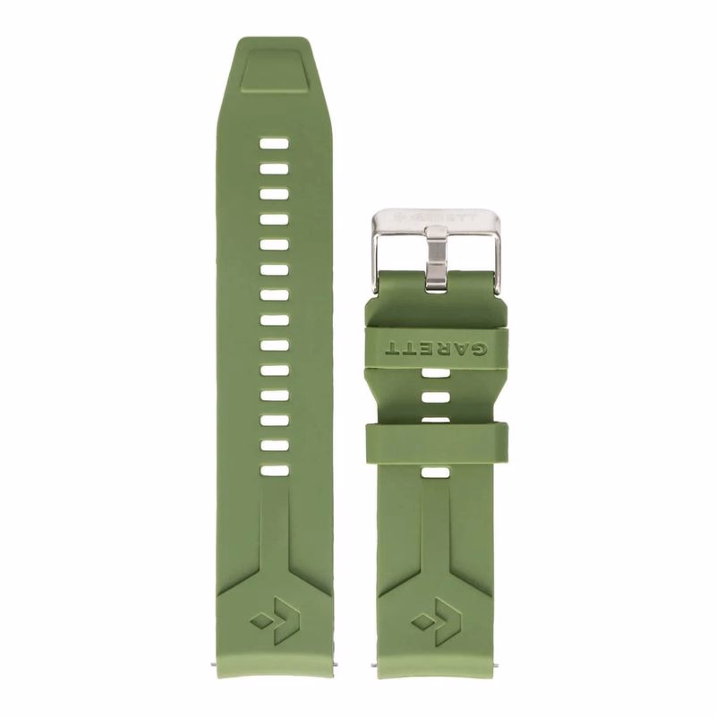 Garett univerzálny remienok 22 mm, zelený silikónový