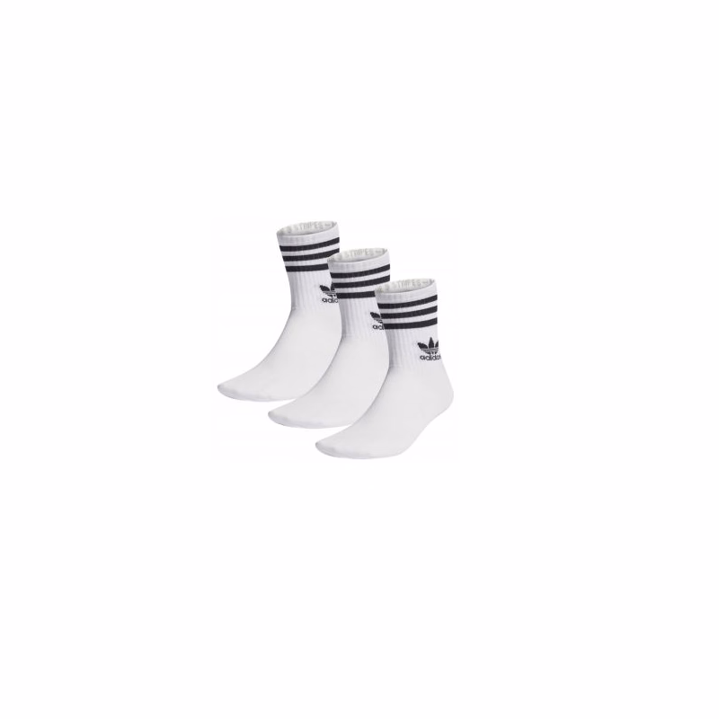 Ponožky ADIDAS ORIGINALS 3 PACK-CREW SOCK-WHITE