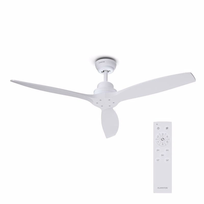 Klarstein Santa Elena 52" stropný ventilátor, 9 060 m³/h, 6 stupňov rýchlosti, diaľkové ovládanie
