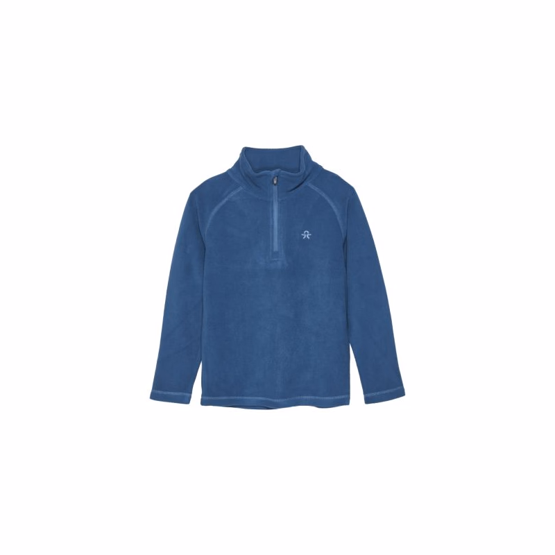 Detská lyžiarska flisová mikina COLOR KIDS Fleece Pulli - Solid, legion blue