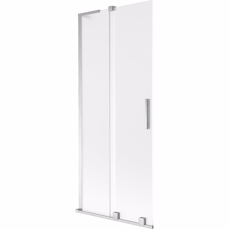 MEXEN/S - Velar L dvojkrídlová posuvná vaňová zástena 85 x 150, dekor, chróm 896-085-003-31-01