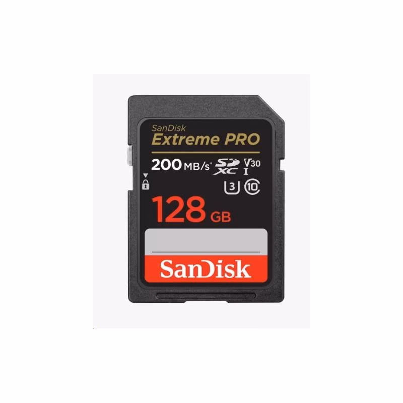SanDisk SDXC karta 128GB Extreme PRO (200 MB/s Class 10, UHS-I U3 V30)