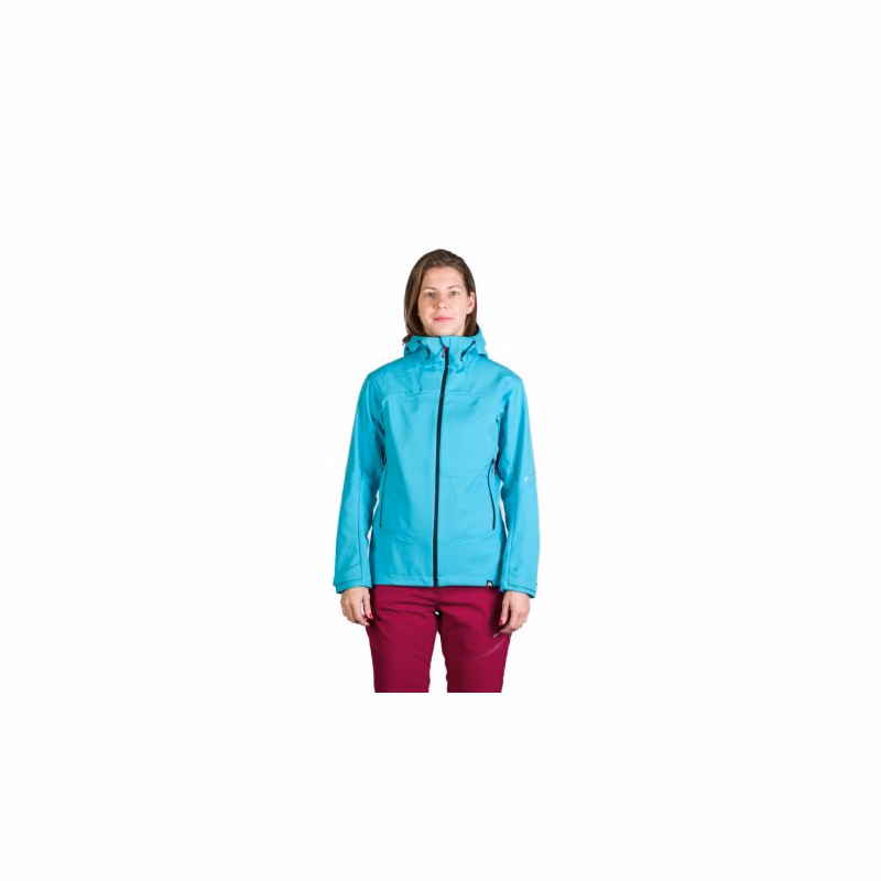 Dámska turistická softshellová bunda NORTHFINDER TINA-396lightblue