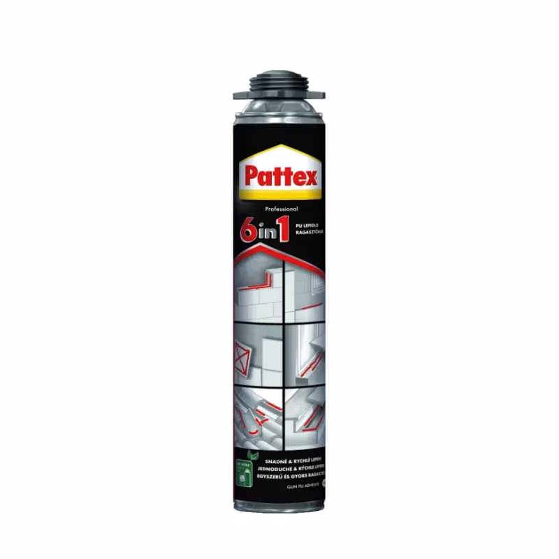 PATTEX PU 6v1 – PU lepidlo pištoľ 750 ml