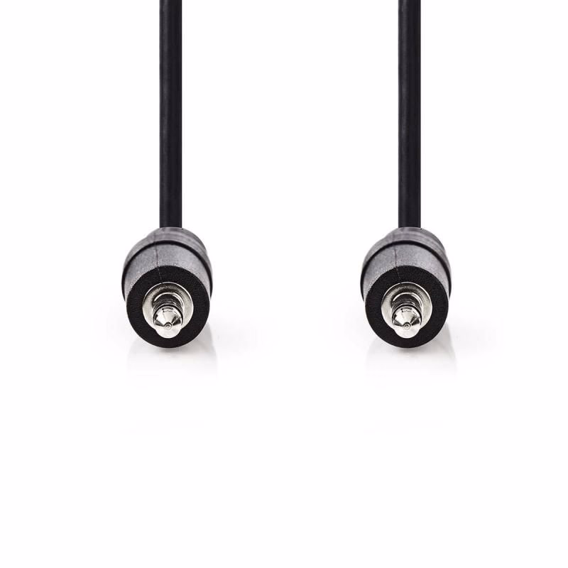Nedis CAGB22000BK10 - Stereofónny Audio Kábel | 3,5mm Zástrčka - 3,5mm Zástrčka | 1 m | Čierna farba