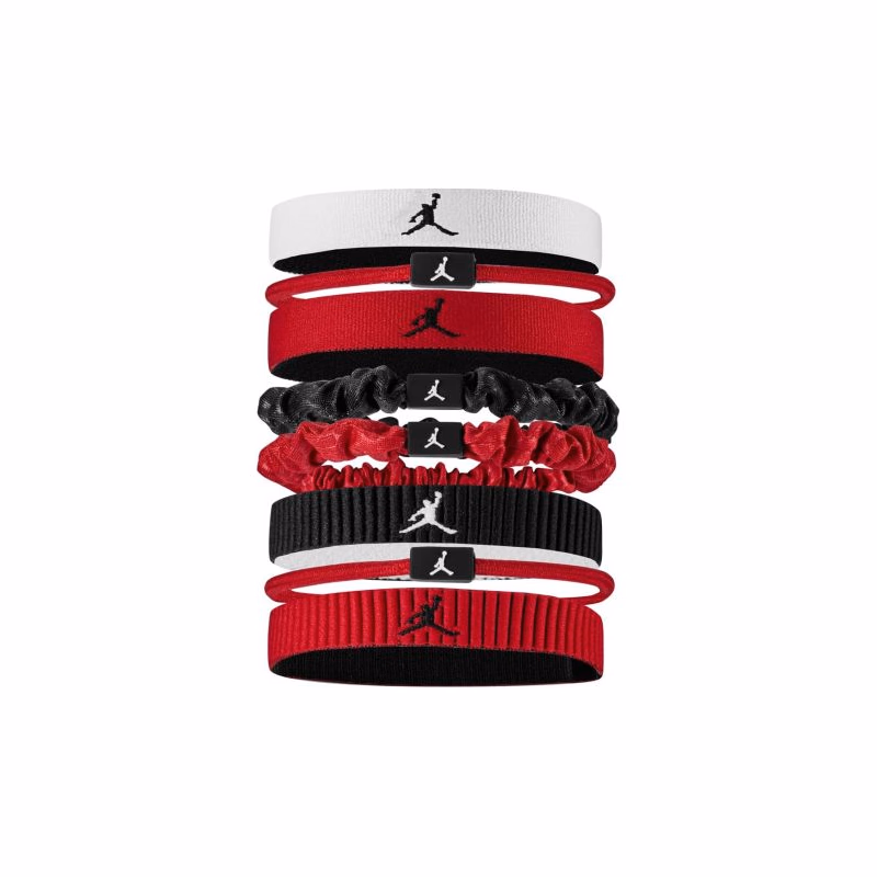 Dámska čelenka NIKE JORDAN MW HEAD TIES 8PK WH GR BK