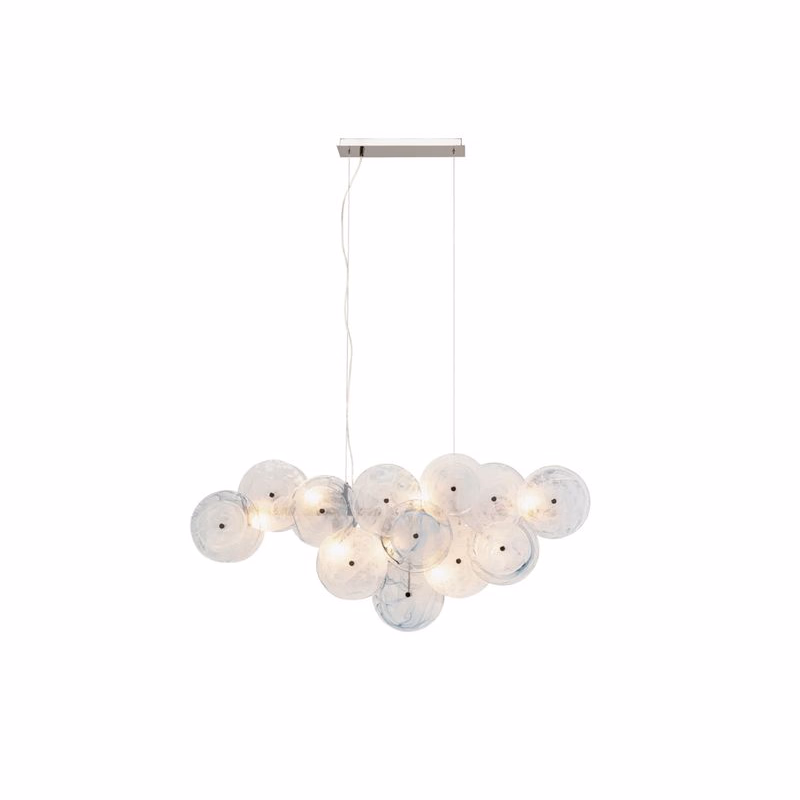 Závesná lampa Aquamarine 121 cm