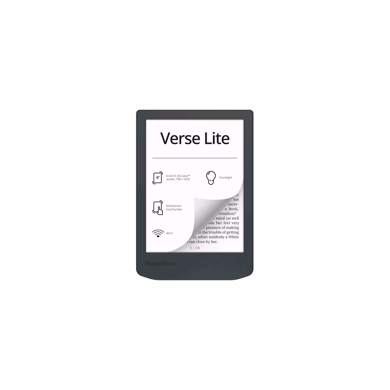 E-book POCKETBOOK 619 Verse Light, Midnight Grey, sivý