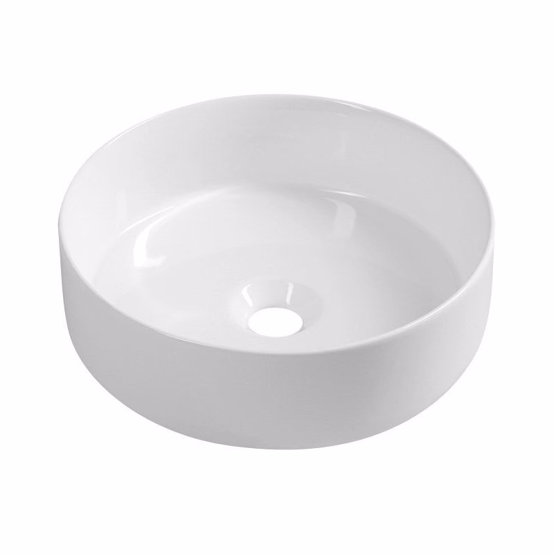 ISVEA - INFINITY ROUND keramické umývadlo na dosku, priemer 36cm, biela 10NF65036