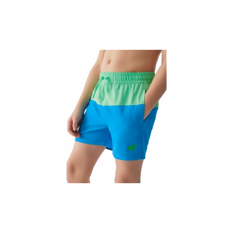 Chlapčenské plavky 4F JUNIOR BOARD SHORTS-4FJWSS24UBDSM069-33S-BLUE
