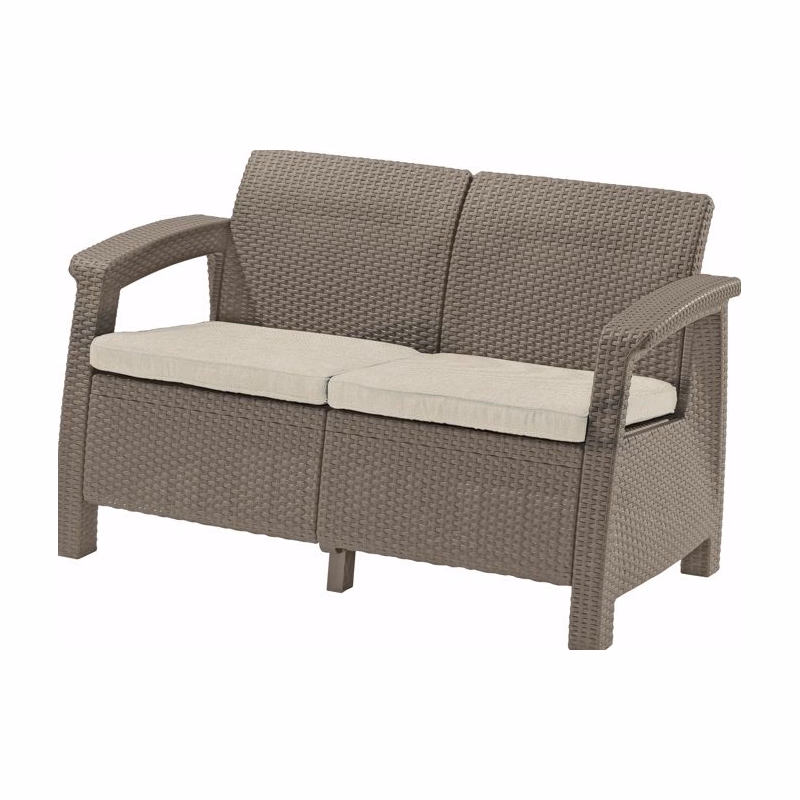 KETER Záhradná pohovka GREEK LOVE SEAT | cappuccino
