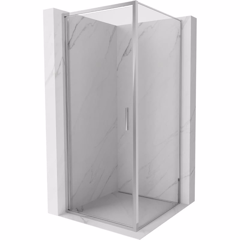 MEXEN/S - Exo sprchovací kút dvere krídlové 100 x 100, transparent, chróm 817-100-100-01-00