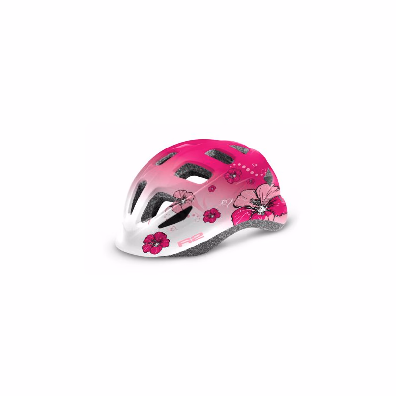Detská cyklistická prilba R2 BUNNY - white, pink