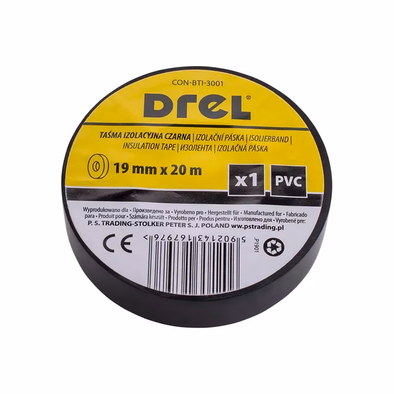 DREL Izolačná páska PVC čierna 19mm x 0,18mm x 20m