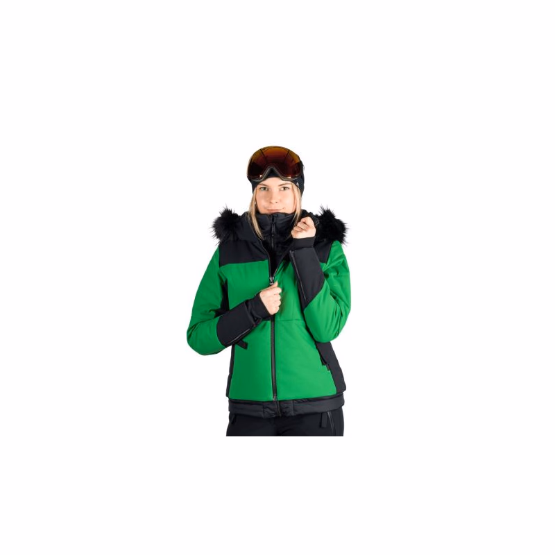 Dámska lyžiarska bunda NORTHFINDER TAYLER-409greenblack
