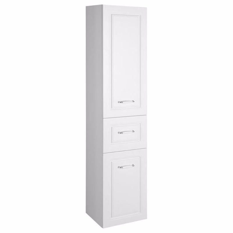 AQUALINE - FAVOLO skrinka vysoká s košom 40x184x31cm, biela mat FV180