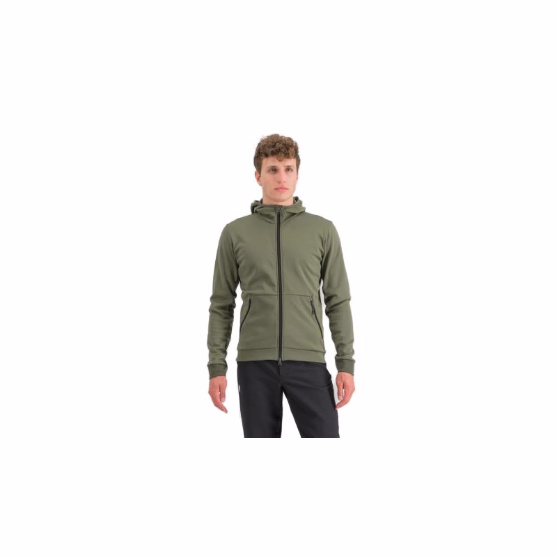 Pánska cyklistická bunda s kapucňou SPORTFUL Metro softshell, beetle