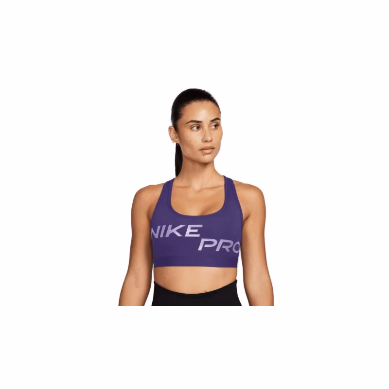 Dámska tréningová športová podprsenka NIKE PRO W DF SWSH LGT SPT GRX BRA-FN2749-547-violet