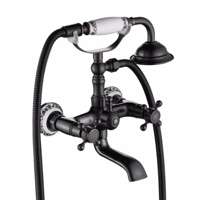 REA - Vaňová batéria Rustico Old Black REA-B0701