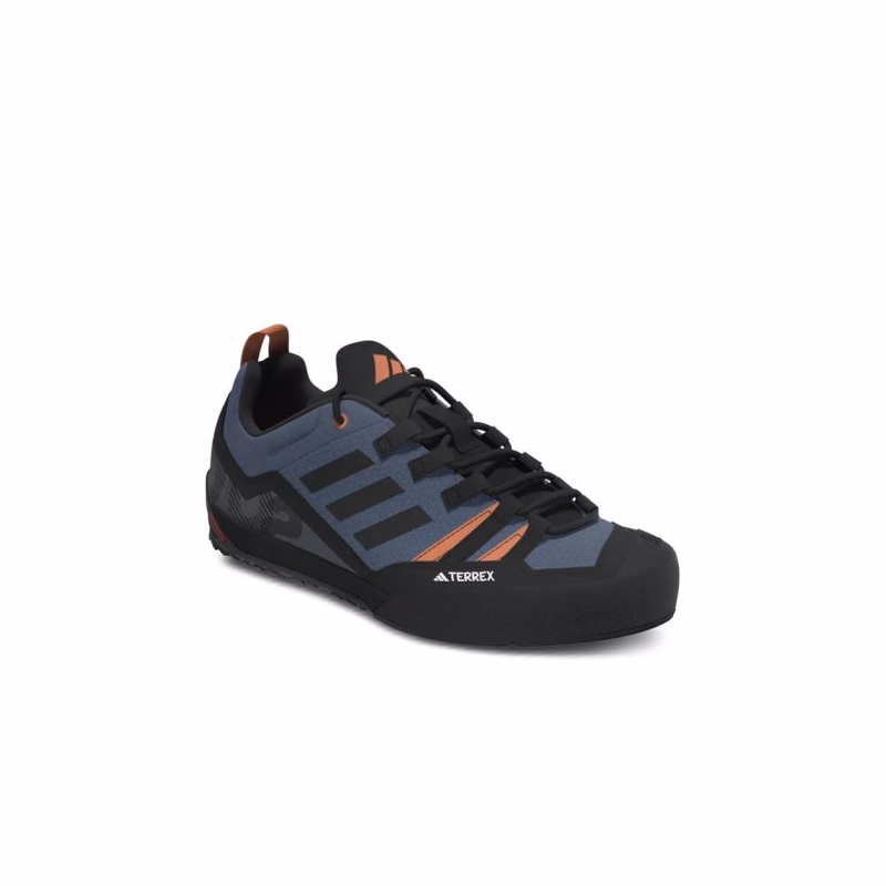 Pánska nízka turistická obuv ADIDAS Terrex Swift Solo 2.0 wonder steel core black impact orange