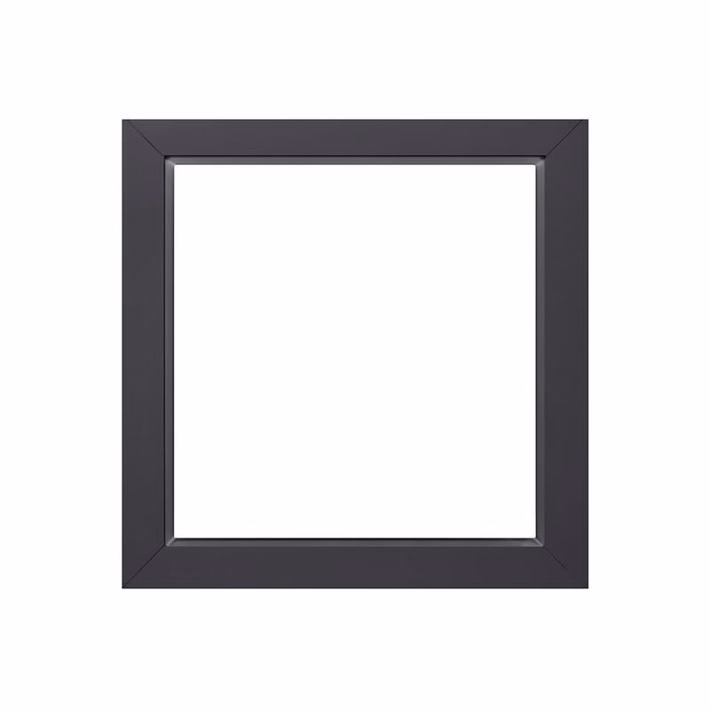 Jednokrídlové plastové okno pivničné 400x400 mm, antracit / biele, dvojsklo, fixné, OLIMPIA 60 AD