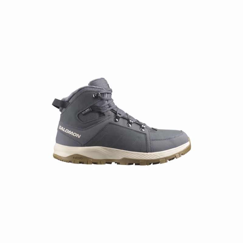 Pánske členkové zimné topánky SALOMON Outchill TS WP M turbulence rainy day dark navy