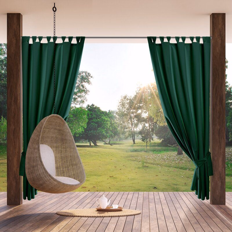 ArtFir Záves na terasu GARDEN PU | tmavozelená 155 x 260 cm